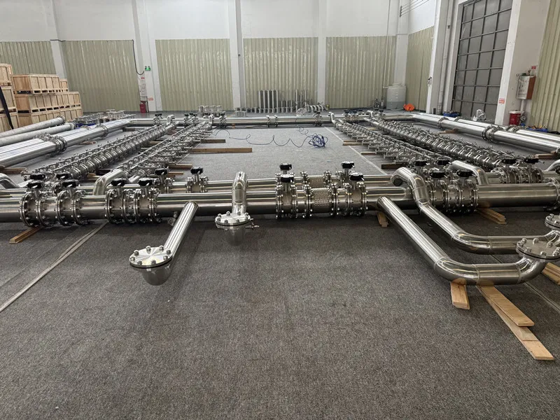 Aplicação e entrega de tubos de ramificação de resfriamento líquido de coletor de aço inoxidável