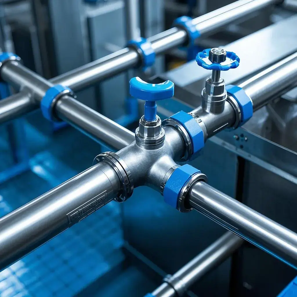 Tubo de aço inoxidável de qualidade alimentar para linha de processamento de bebidas